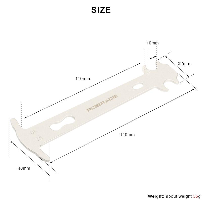 Индикатор износа цепи велосипеда RIDERACE, портативный измерительный прибор для велосипеда, линейка для измерения, инструменты для ремонта и замены цепи для шоссейного велосипеда