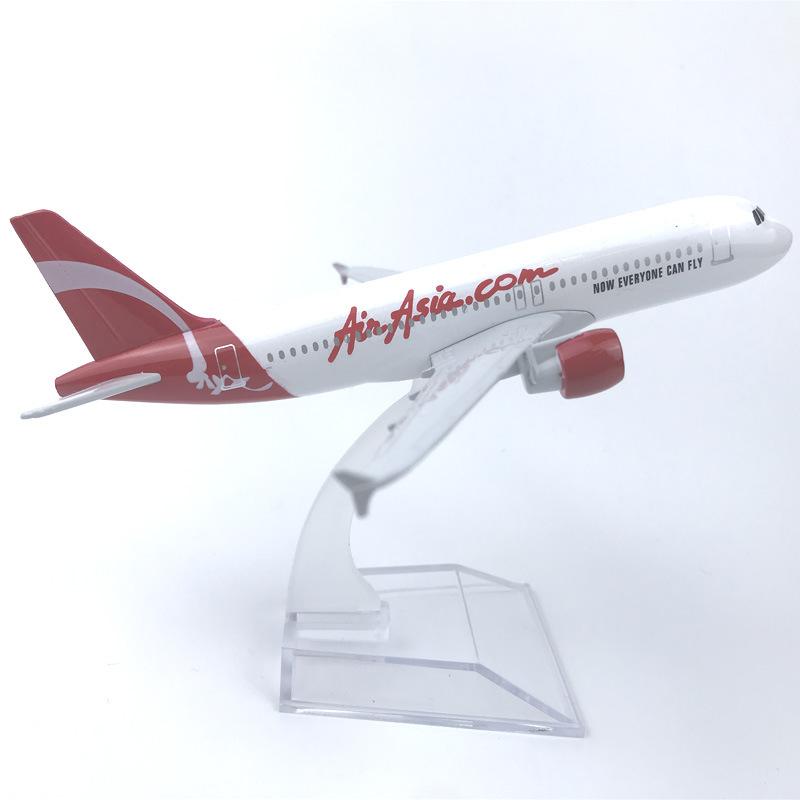 A320 Asian Airways Series 1:400 Scale 16cm Aircraft Metal Alloy Aviation Souvenir Replica Diecast Airplane Model With Stand