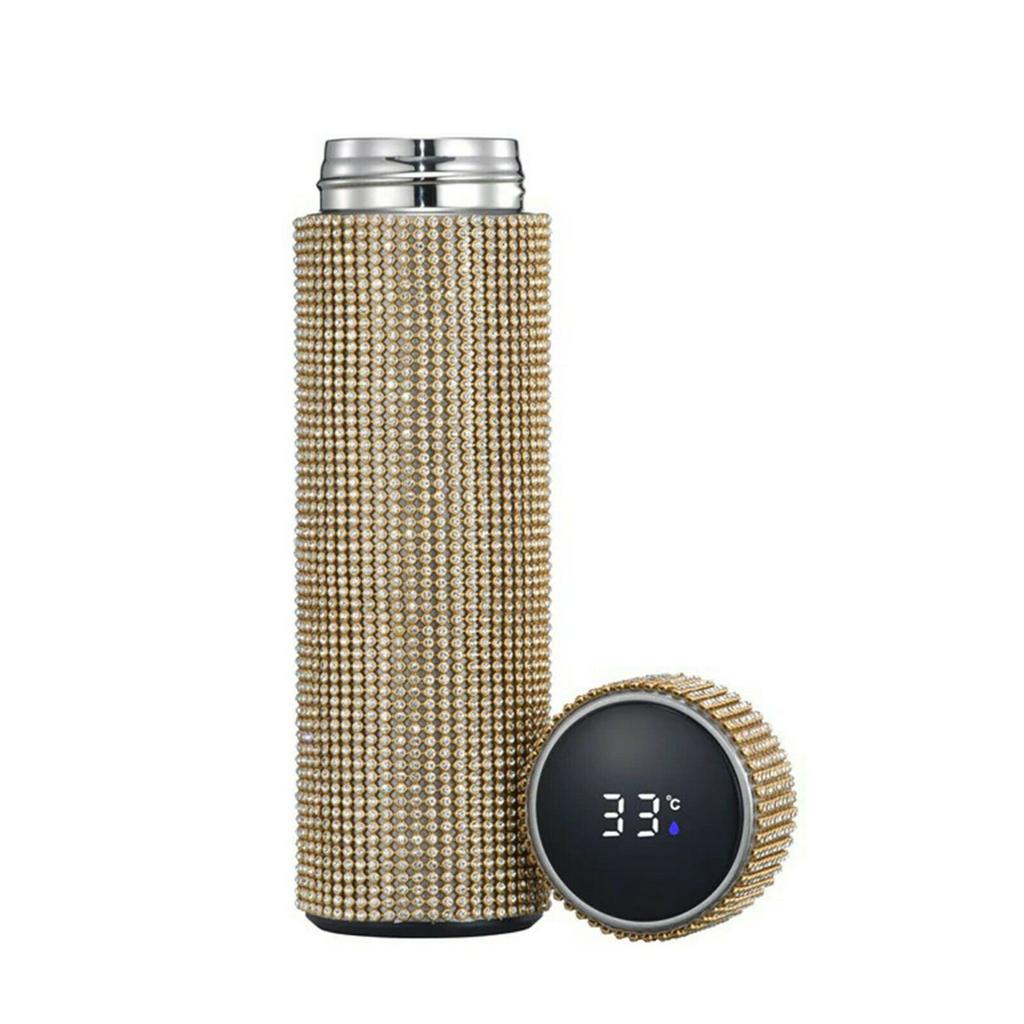 Creative Diamond Thermo Bottle Water Bottle Stainless Steel Smart display 00ml