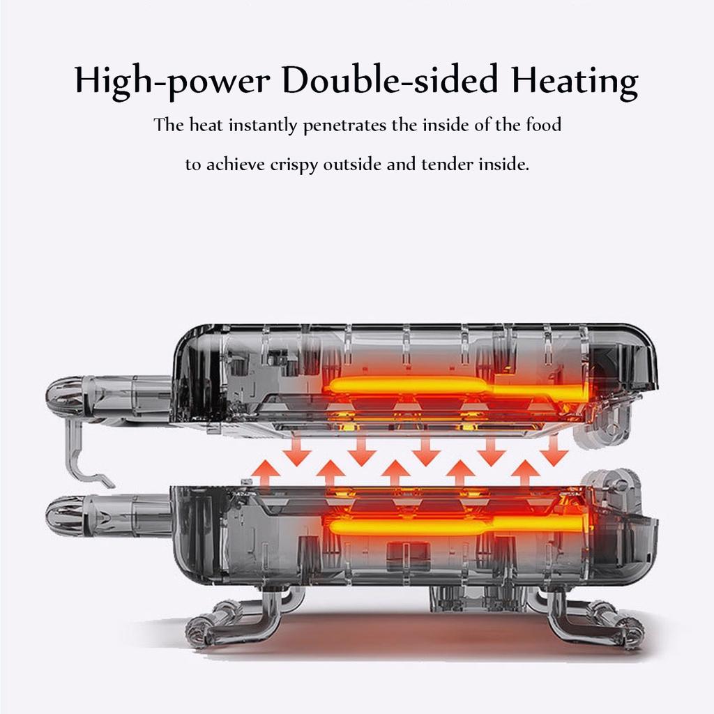 750W 6-in-1 Electric Waffle Machine Maker Multifunctional Sandwich Maker Home Muffin Cake Donut Bubble Waffle Maker Breakfast