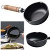 11/13cm Cast Iron Mini Egg Frying Pan Nonstick Small Wok with Pour Spout Steak Auxiliary Food Pan Butter Melting Pot for Cooking