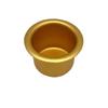 Festives Golden Aluminum Candle Cup Candlestick Liner Holders Drip Catchers Safe For Home Holiday Party Decoration