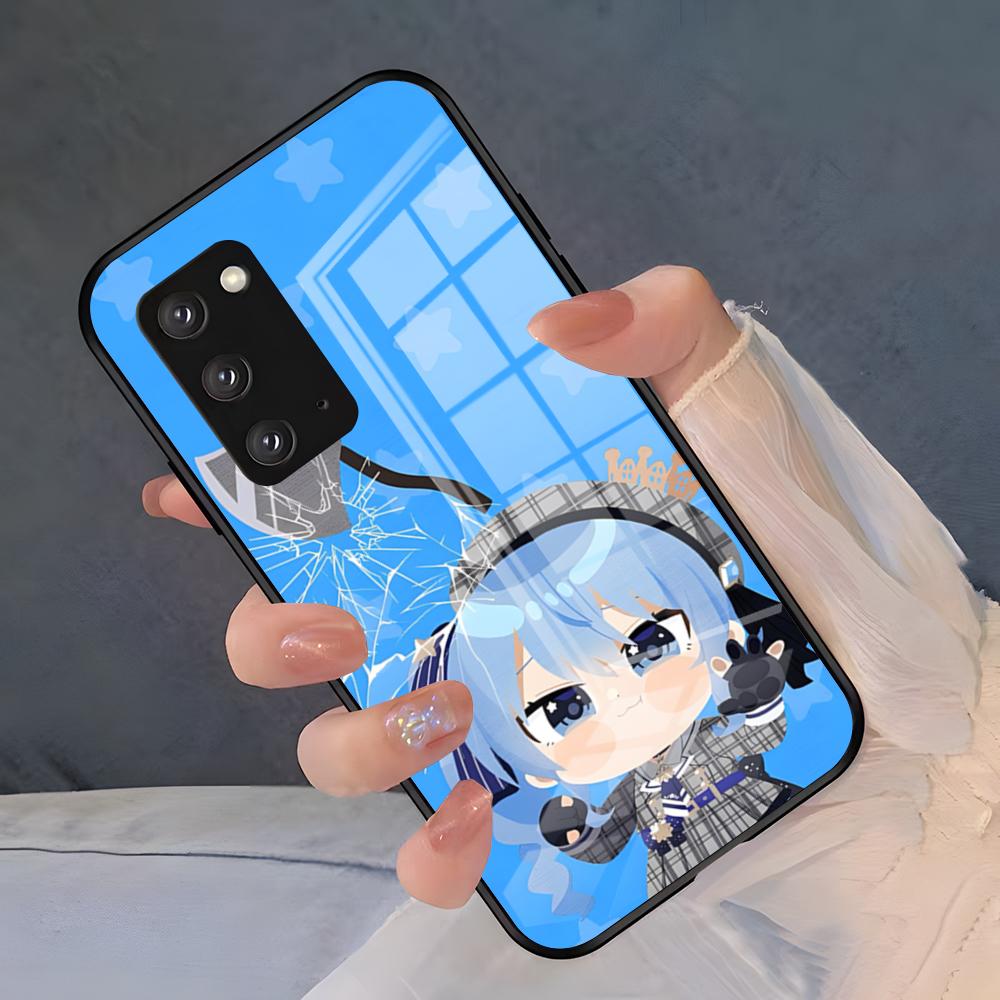 H-Hoshimachi Suisei Phone Case For Samsung A25 A13 A33 5G A54 A36 A35 A56 A52 A14 Shockproof Glass Cover