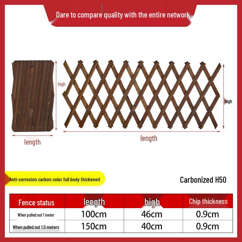 Садовая решетка для забора из обработанной древесины для украшения сада, двора или балкона