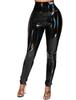 2025 High-Elastic Faux Leather Leggings: Colorful, Black, High-Waisted, Tight-Fitting, Plus-Size, Sexy Women's Clothing