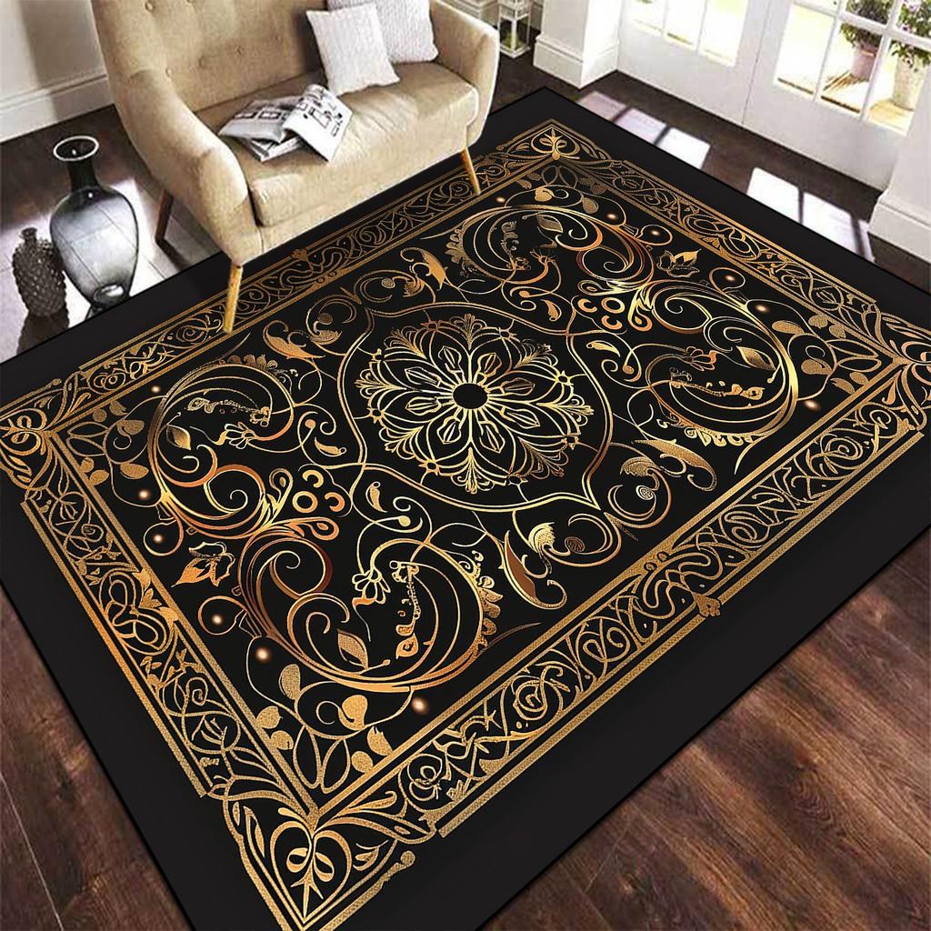 Europe and America Luxury Carpet for Living Room Large Area Decoration Bedroom Rug Non-slip Cloakroom Coffee Table Mat Washable