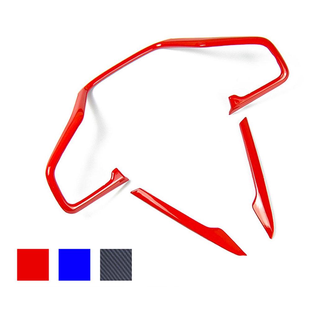 3 шт. наклейки на рамку рулевого колеса автомобиля из углеродного волокна для Honda Civic 10th 2016 2017 2018 аксессуары для интерьера