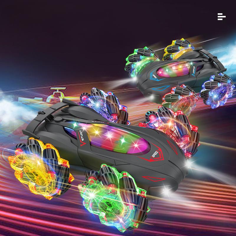 RC Cars Stunt Car, распознающий жесты, вращающийся на 360° автомобиль с дистанционным управлением, крутыми огнями и музыкой, автомобиль Spray Drift с ручным управлением, 2.4Ghz RC Car,