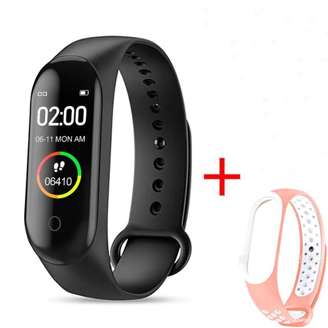Водонепроницаемый M4 Смарт-часы Браслет Монитор артериального давления и сердечного ритма Смарт-браслет Фитнес-трекер Браслет для Android IOS