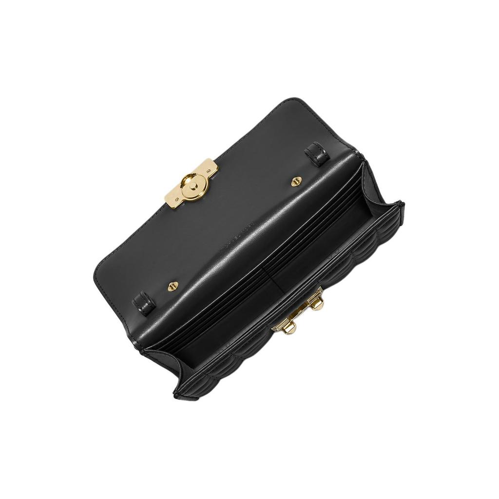 Michael Kors MK Tribeca Кожаная Сумка на Плечо с Логотипом Большая Женская Сумка Черная 32S4G2RC9L-BLACK