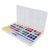 Professional Watercolor Paint Set Portable Watercolor Pigment with Pen Sponge (Plastic Box)48
