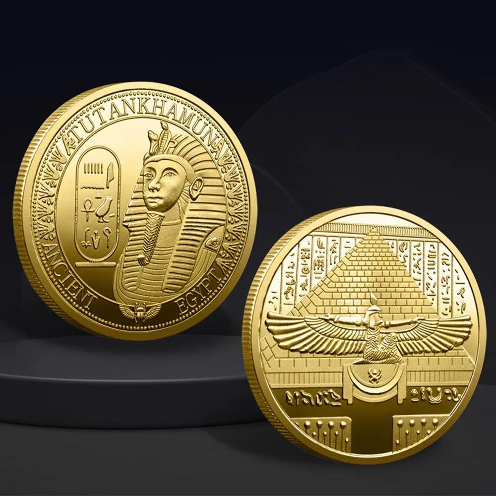 Древнеегипетская монета фараона Памятная монета Фараон Тутанхамон Памятная медаль