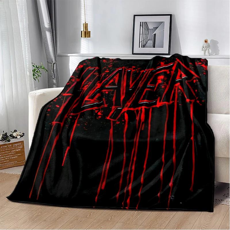 29 Style Slayer Heavy Metal Rcck Band Sign Blanket,Soft Throw Blanket for Home Bedroom Bed Sofa Travel Cover Kid Gift