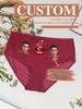 Women's Sweet Panties Custom Portrait Printed Patterns Comfortable  Breathable Stretch Panties Low Waist Panties