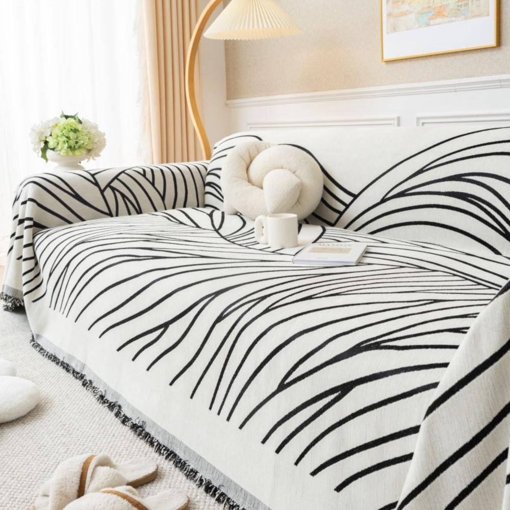 Чехол для дивана с волнистой линией, полотенце, пружинный новый диван, подушка, ленивый, цельный, из четырех сезонов, универсальный шерстяной шенилл, одеяло, ковер