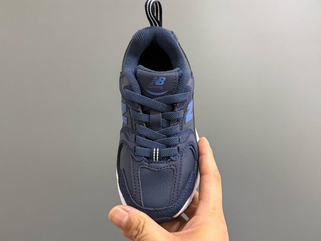 NB 530 Детская кожаная спортивная обувь: Удобные, Легкие, Нескользящие, Мягкая Подошва, Повседневные Кроссовки Унисекс.