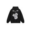 Men's European and American Style Heavyweight Trendy Hip-Hop Street Dice Print Hooded Sweatshirt, Unisex Loose Casual Couple Jacket