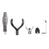 5pc/Set Drain Auger Drain Snakes Drill Attachment For Efficient Pipe Cleaning In 4-8Inch Pipe for PioneerWorks