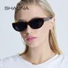 SHAUNA модные солнцезащитные очки «кошачий глаз» брендовые дизайнерские яркие цвета уличные оттенки UV400