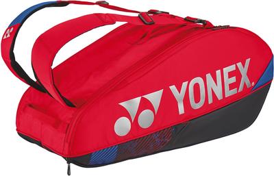 Сумка для теннисных и бадминтонных ракеток вмещает 6 ракеток, цвет алый [YONEX]