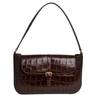 Bag Autumn Crocodile Cross Body Bag Niche Armpit Baguette Shoulder Bag with Genuine Leather