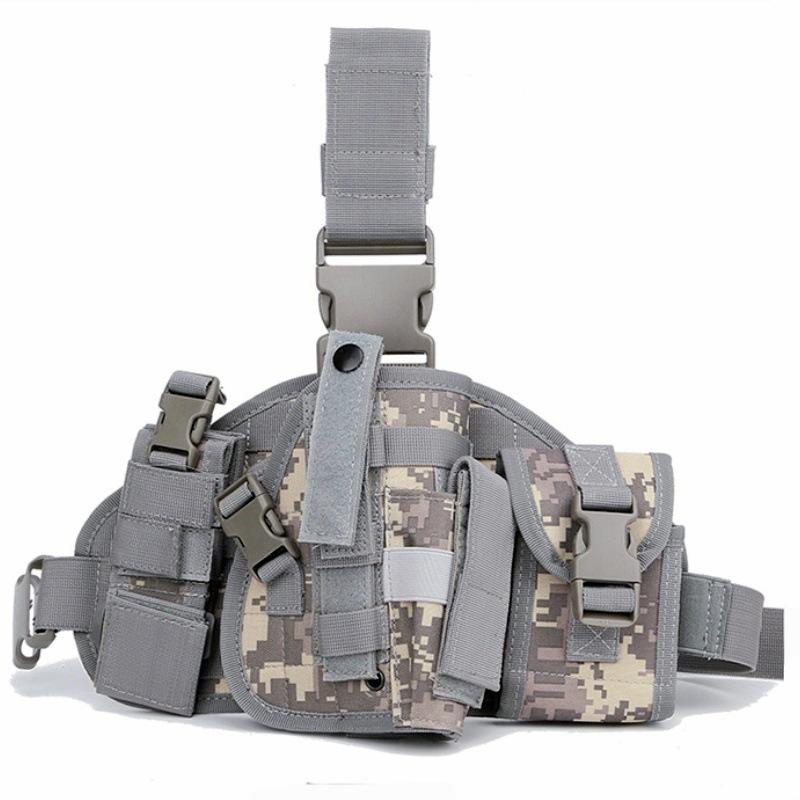 ГОРЯЧИЙ!Универсальная тактическая кобура для пистолета на бедро, сумка-кобура на бедро, ремень для ноги, уличная, регулируемая, съемная, MOLLE, охотничья кобура на ногу, CS