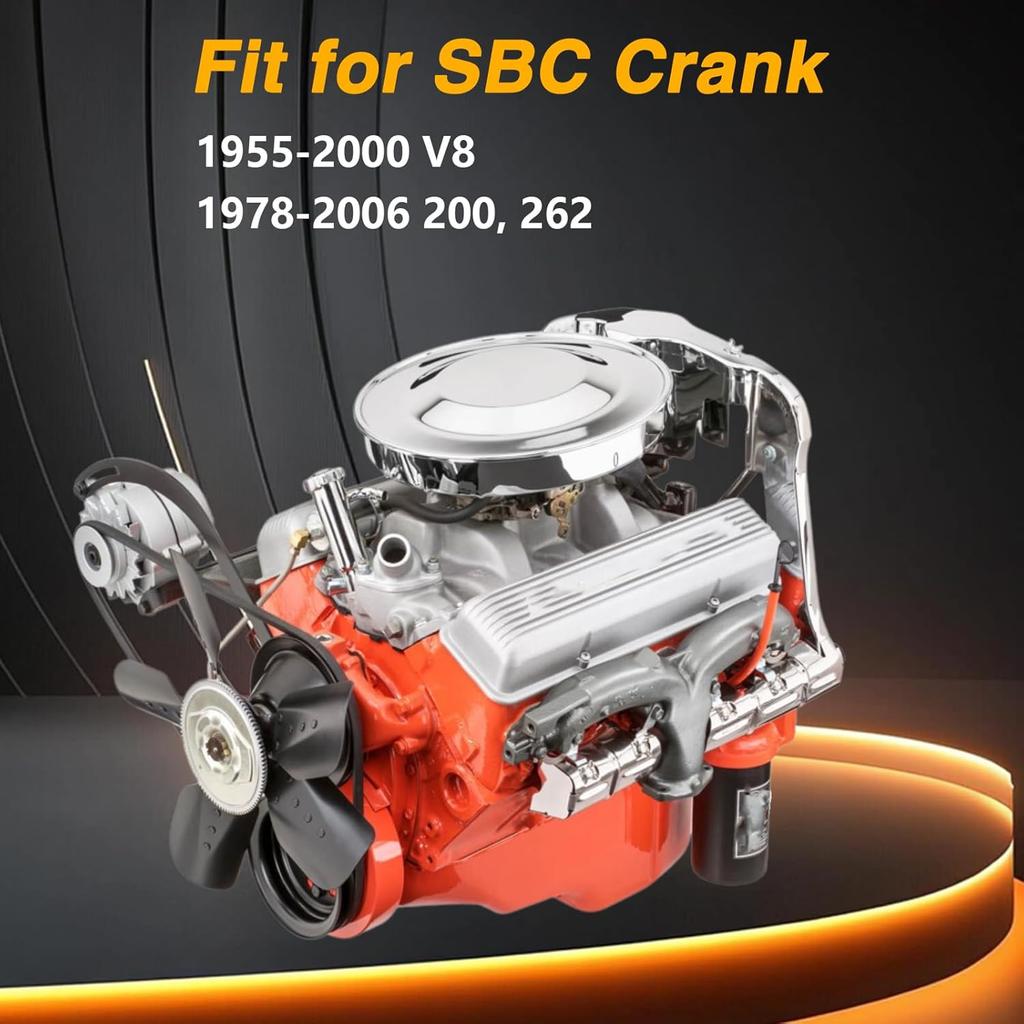 Stainless Steel SBC Crank Crankshaft Turning Socket Compatible With Small Block Chevy 1955-2000 V8 1978-2006 200/262