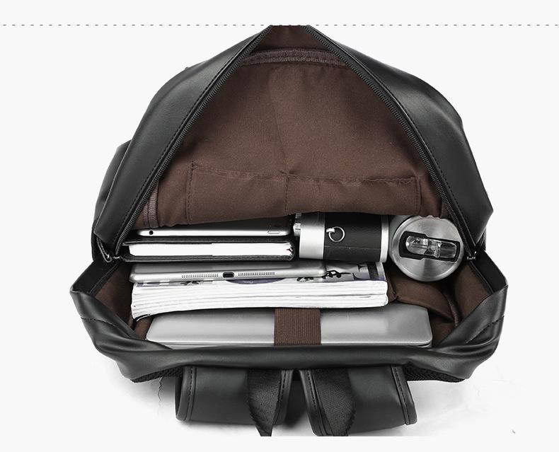 Мужской рюкзак большой вместимости из ПВХ в корейском стиле для бизнеса