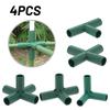 Plastic Structure Connector Green Outdoor/ Garden Greenhouse Pole Joints Adapter