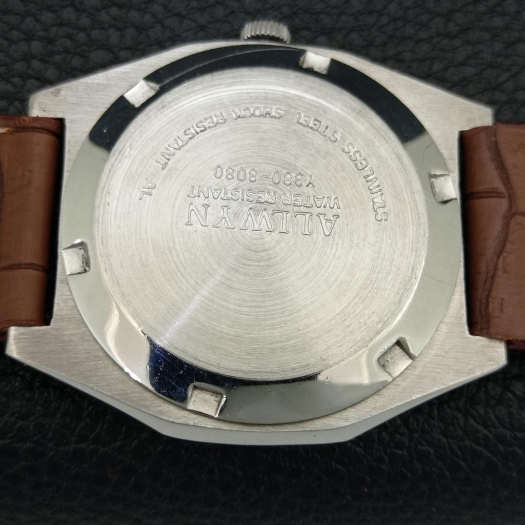 ВИНТАЖНЫЕ МУЖСКИЕ ЧАСЫ ALLWYN 6300A С РУЧНЫМ ЗАВОДОМ ИНДИЯ ОРИГИНАЛ ЦИФЕРБЛАТ a708160-1