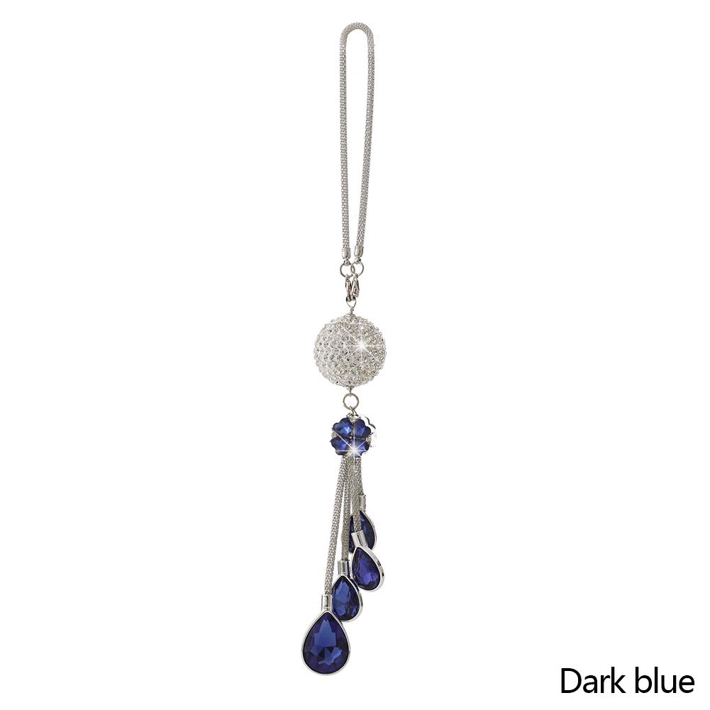 Подвеска на зеркало заднего вида автомобиля, металлический хрустальный шар, бриллиант, декоративная подвеска, подвесные украшения, автомобильные стразы, стиль интерьера