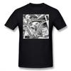 Escher T Shirt MC Escher T-Shirt Cotton Fun Tee Shirt Mens Short Sleeves Printed Plus Size Streetwear Tshirt