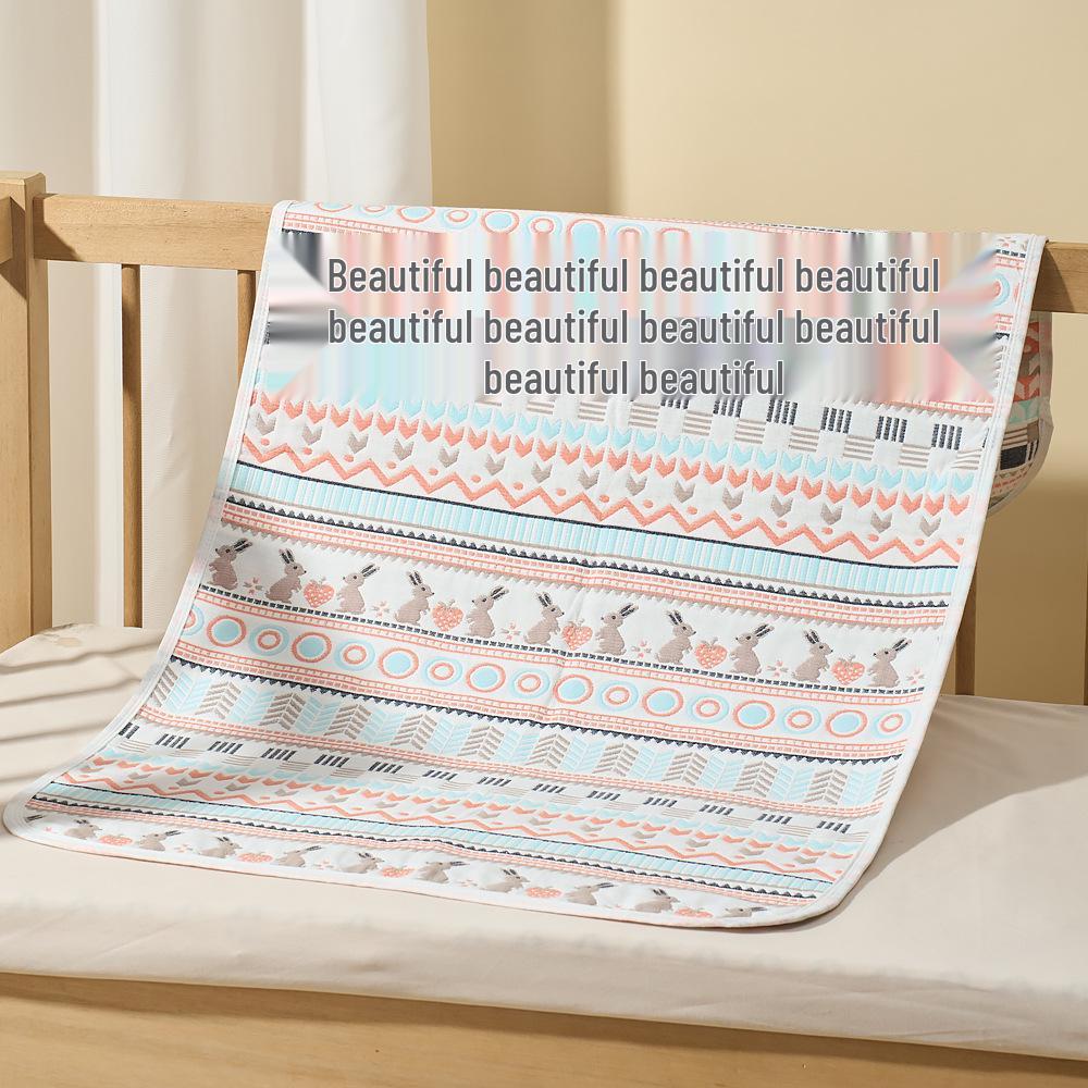 Newborn Soft Breathable Cotton Gauze Mat - Summer Sweat-Absorbing Bed Sheet for Babies & Kids