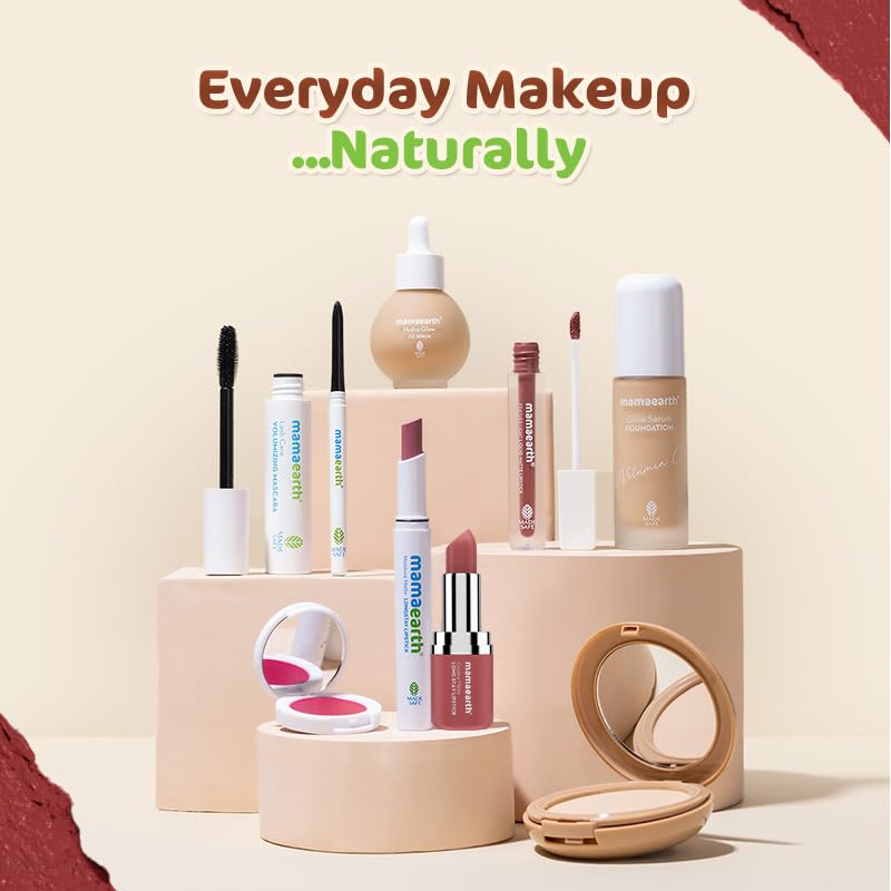 Mamaearth Creamy Matte Long Stay Lipstick 4.2g Ruby Crush Hydrating Non-Drying Flakeproof 8-Hour Color