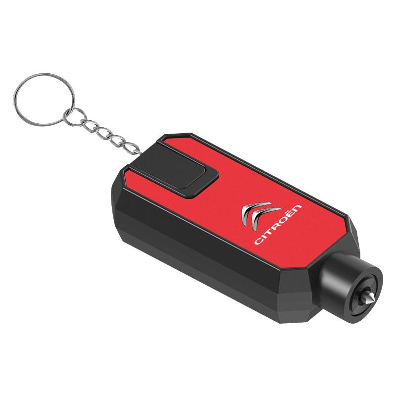 Car Window Breaker Hammer, Seatbelt Cutter with Keychain Car Escape Tool For Citroen DS3 DS4 DS5 LS DS6 C1 C2 C3 C4 C5 C6 C8 WR3