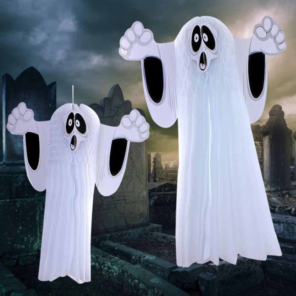 DIY Door Pendant Movable Hanging Halloween Ghost Halloween Hanging Ornament  Indoor