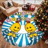 Bananas in Pyjamas Pattern Round Rug, Indoor/Outdoor Mat, for Picnic, Gameroom, Bedroom, Office, Living Room, Home Decor Carpet, Birthday Gift