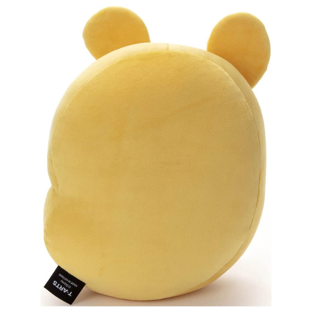 Disney Mocchi-Mocchi-Style Face Cushion, Funny Face, Winnie the Pooh A Plush Toy, Approximately 33cm Tall