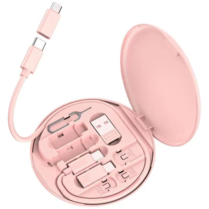 60 Вт Многофункциональный кабель-адаптер для зарядки USB Type C to C Комплект для преобразования USB C в Lightning USB A и Type C в Micro/Type C