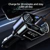 Car Cigarette Lighter 12V-24V Socket Splitter Charger PD QC3.0 Fast Charger C Ports Dual USB 4.8A Digital Display Power Adapter