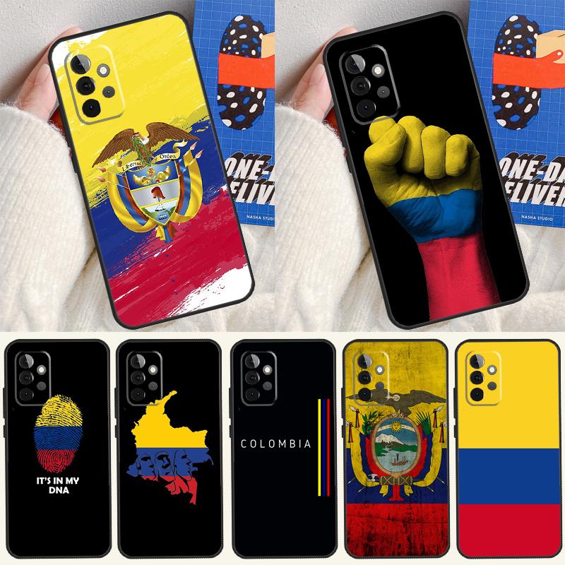 Чехол для телефона Samsung Galaxy A05 A06 A16 A54 A34 A14 A55 A35 A15 A53 A33 A13 A22 A32 A52 с флагом Колумбии