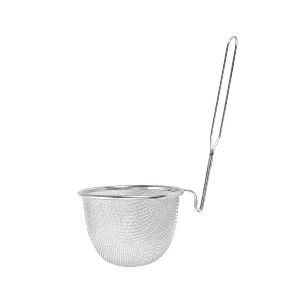 Сетчатая ложка-дуршлаг из нержавеющей стали 304, серебристая, кухонная утварь, дуршлаг для еды, ложка для корейской лапши, дуршлаг для овощей, дуршлаг для хот-пота