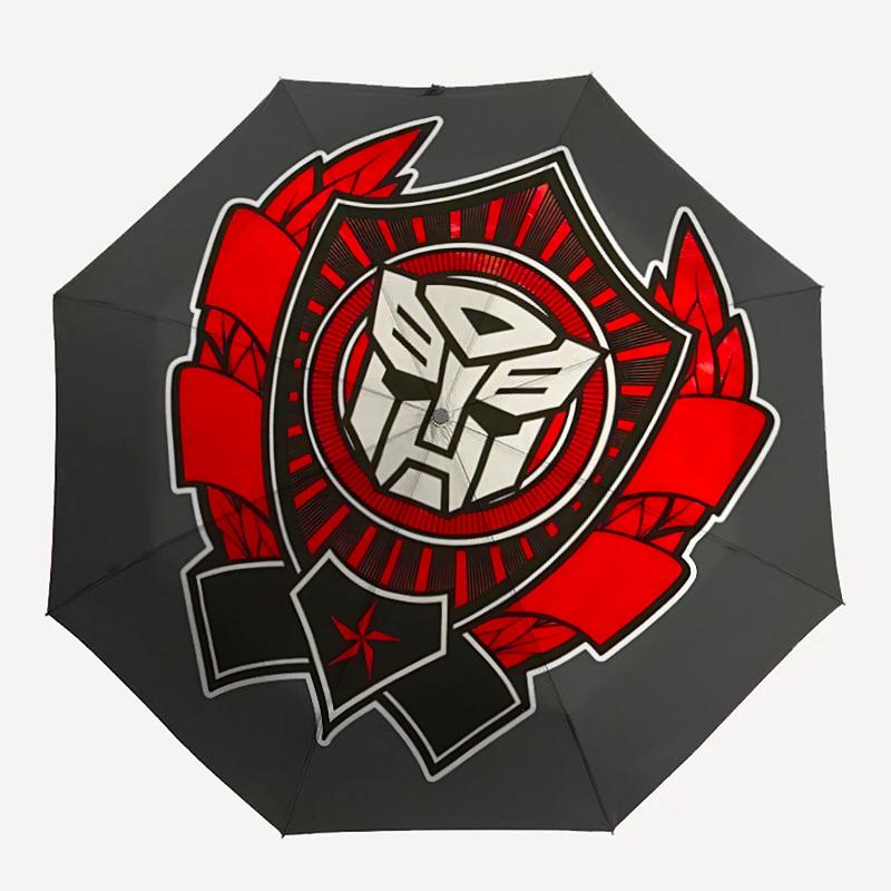 1pc Transformers Automatic Open/Close Umbrella, Portable 3-Fold Compact Umbrella for Men & Women, Perfect Gift for Birthday141