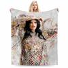 Floral Pattern Art Blanket for all seasons blanket lunch break throw gift