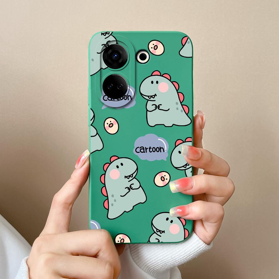 Soft Case For Tecno Camon 20 Pro 4G 5G 20Premier Bear Liquid Silicone Full Coverage Bumper For Tecno Camon20 20Pro Funda Shell