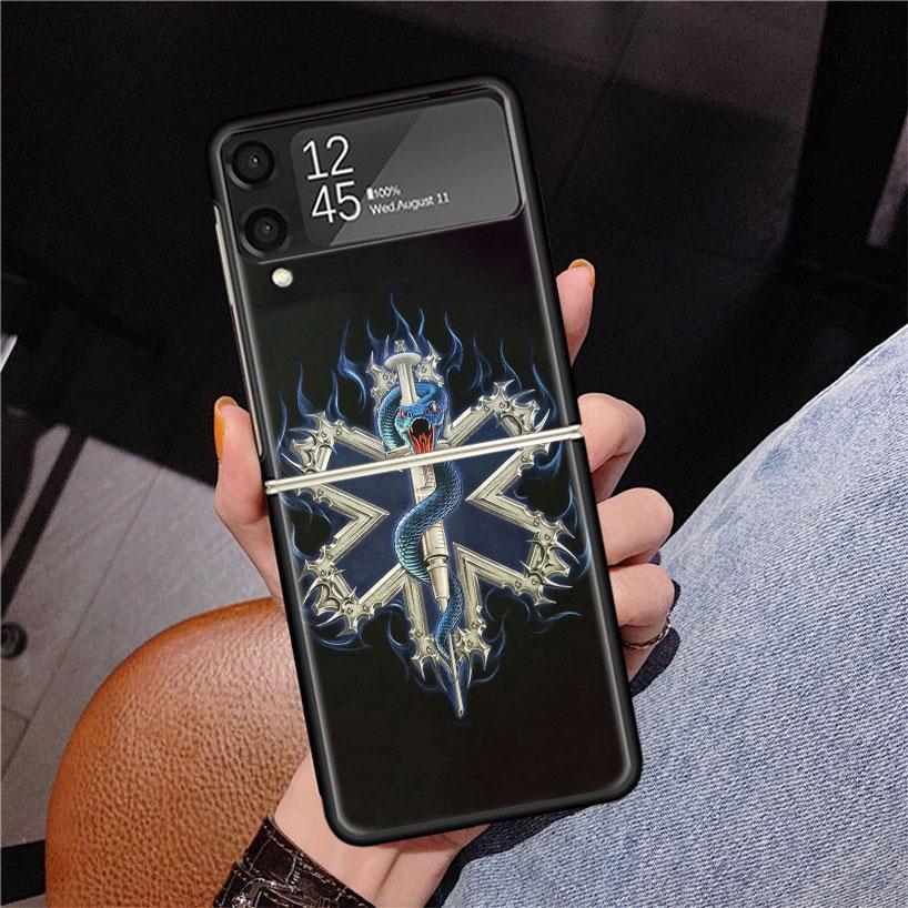 EMT EMS Medical Rescue Phone Case For Samsung Z Flip 7 6 5 4 3 Galaxy ZFlip7 ZFlip6 ZFlip5 ZFlip4 ZFlip3 5G Print Cover