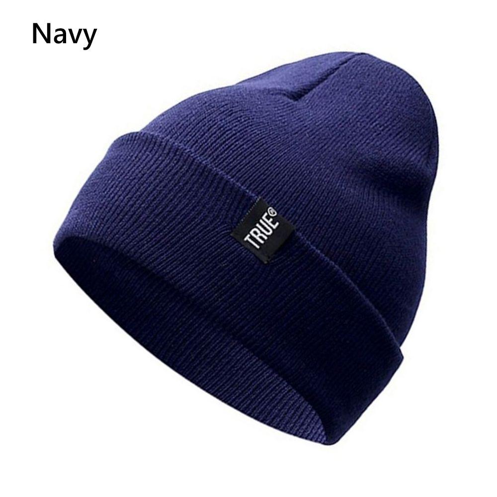 Navy Style Skullcap For Men Women Cuffed Beanies Warm Knit Hats Ski Baggy Hat Slouchy Beanie Hat