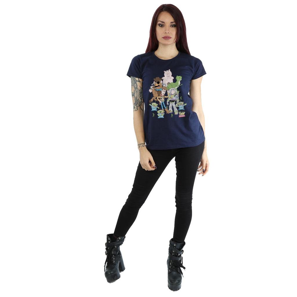 Disney Женская/дамская футболка из хлопка с изображением группы «История игрушек»