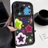 Blended Colorful Stars Pattern Case For iPhone 17 Pro Max Shockproof Silicone Bumper Cover For iPhone 16 Pro Max Funda iPhone 15 14 13 12 11 16E