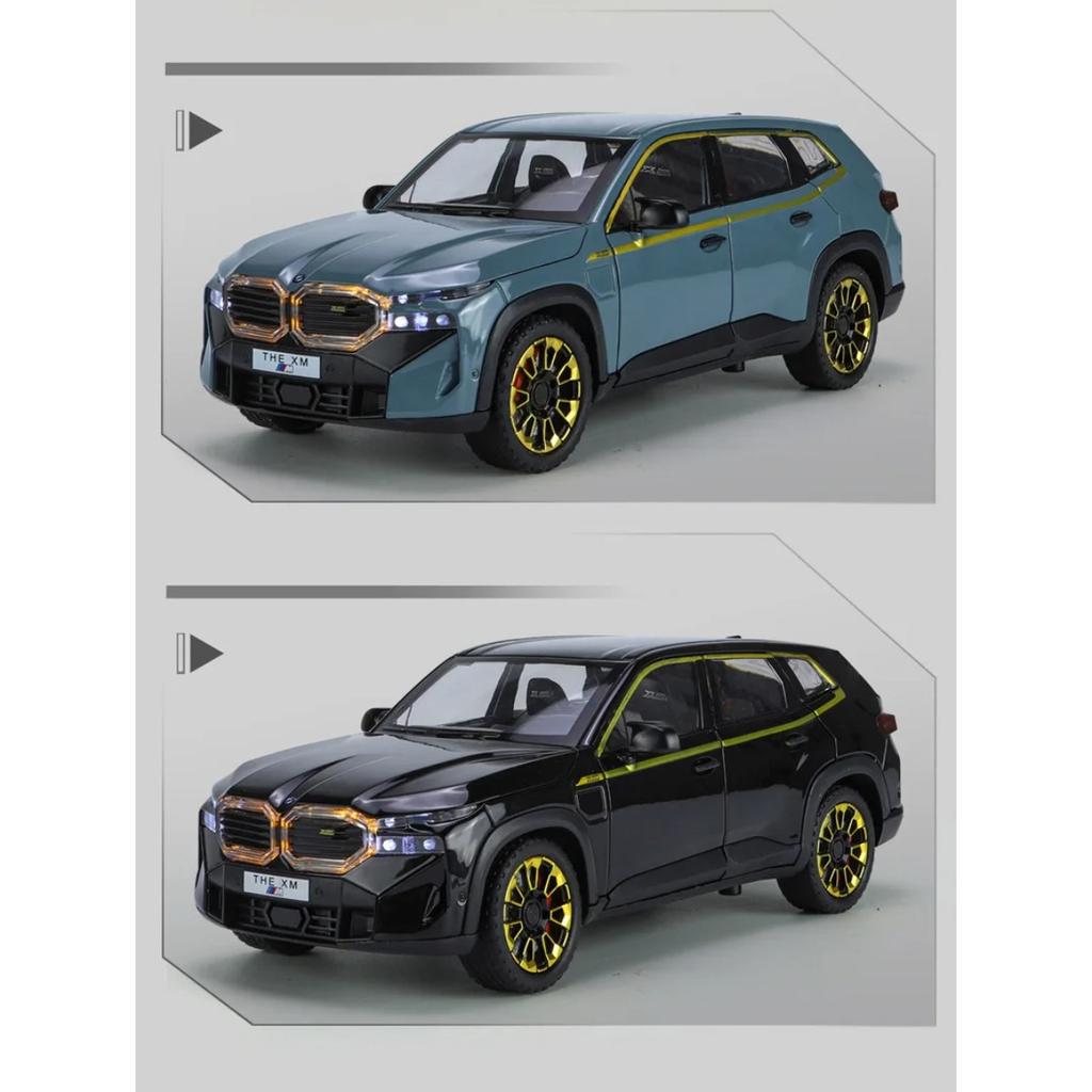 1/24 BMW The XM SUV Модель спортивного автомобиля из сплава Литой металлический игрушечный автомобиль Модель транспортного средства Симуляция Звук и свет Коллекция Детский подарок